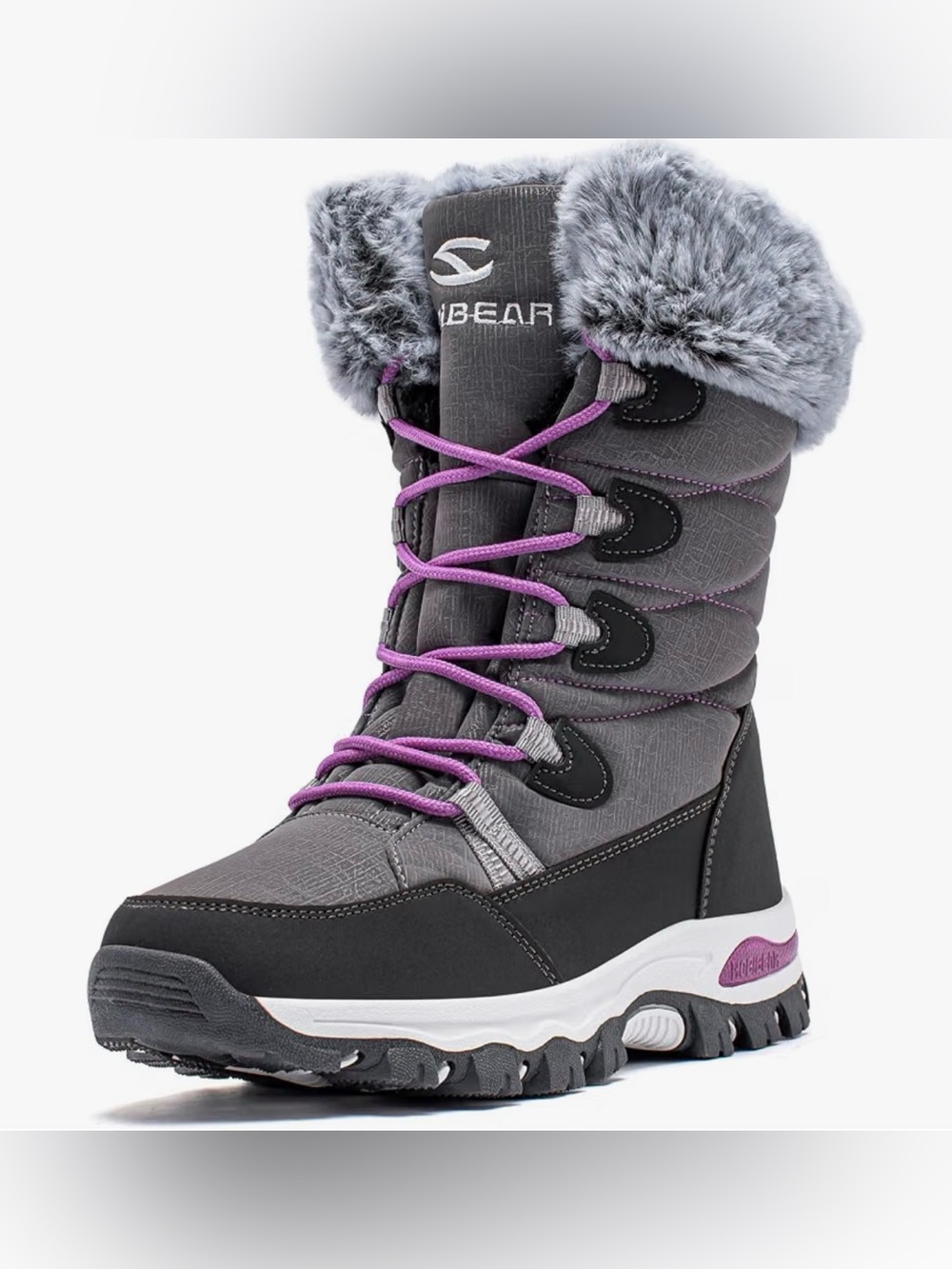 Kids' Winter Waterproof Snow Boots, Little Girl Size 1.5
